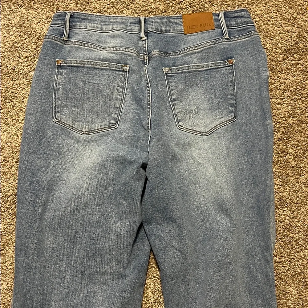 Judy Blue High Rise 90's Destroyed Straight Fit Jeans Size‎ 14W